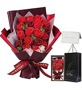 Amazon｜ソープフラワー花束母の日フラワーギフトANLUMAバラflower 18